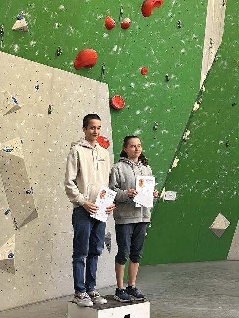 Podium BM U17: Bo Cremers (Berlin), Carlotta Sandau (Berlin) Foto: Joris Brauneis